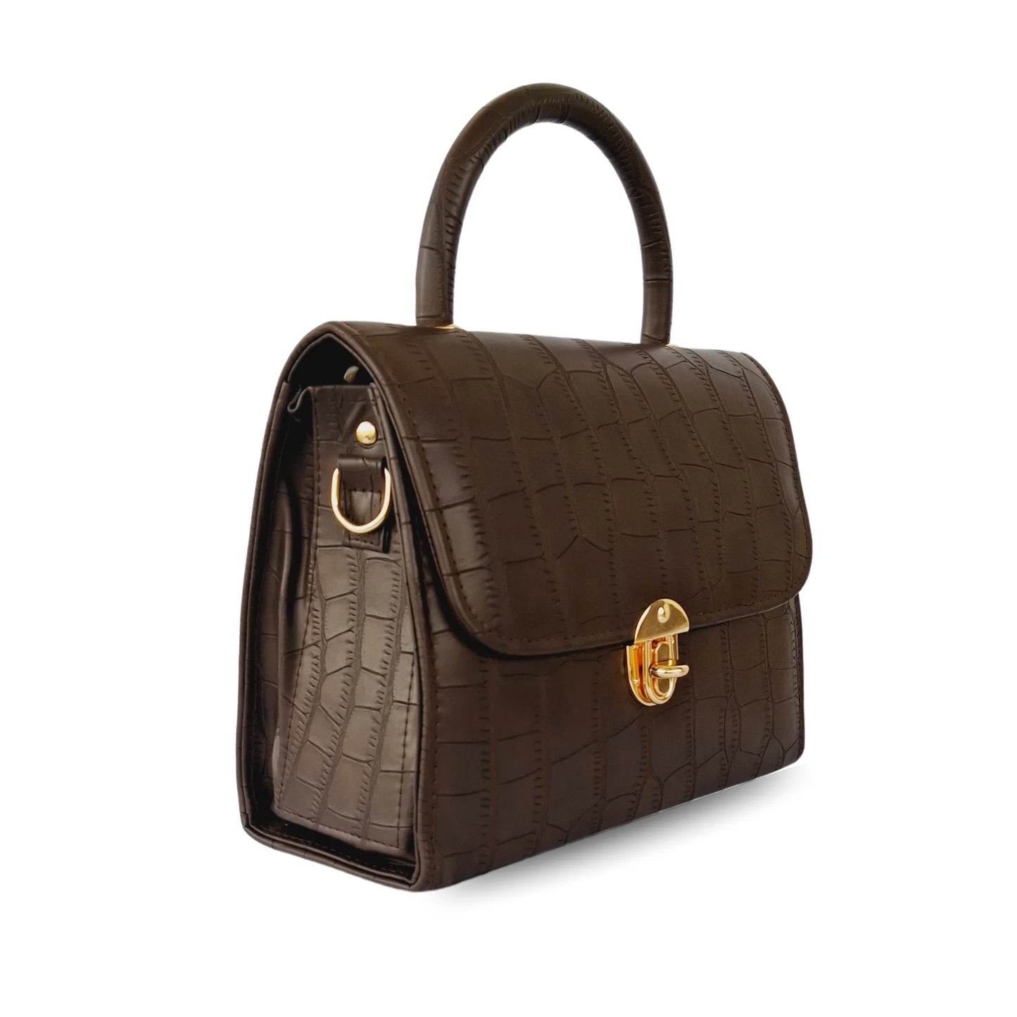 Crovella Matt Handbag-Brown