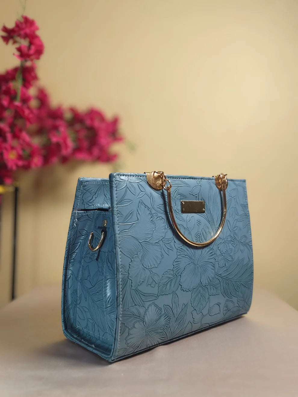 Blossom Belle Handbag- Blue