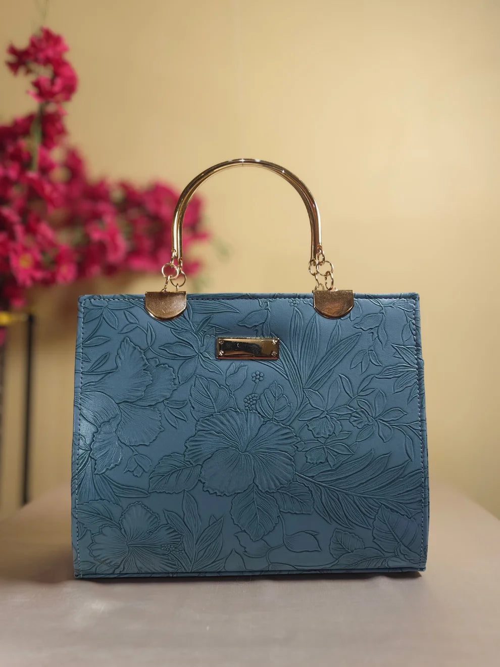 Blossom Belle Handbag- Blue
