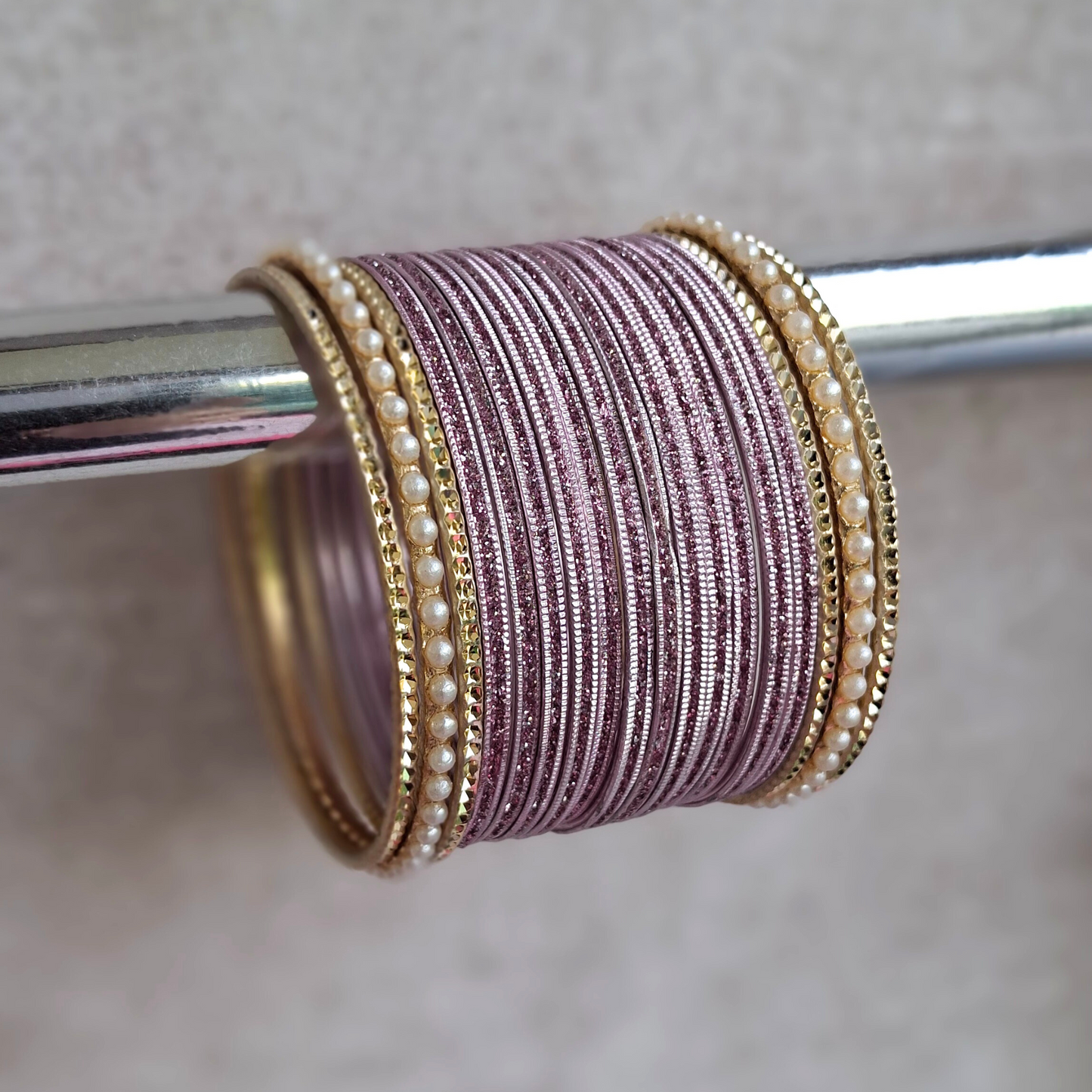 Glitter Bangle set-purple