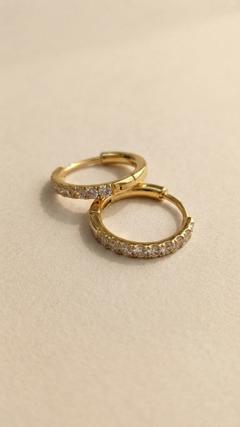 Sparkle Hoops - 21 carat Gold Plated - Hypoallergenic✨