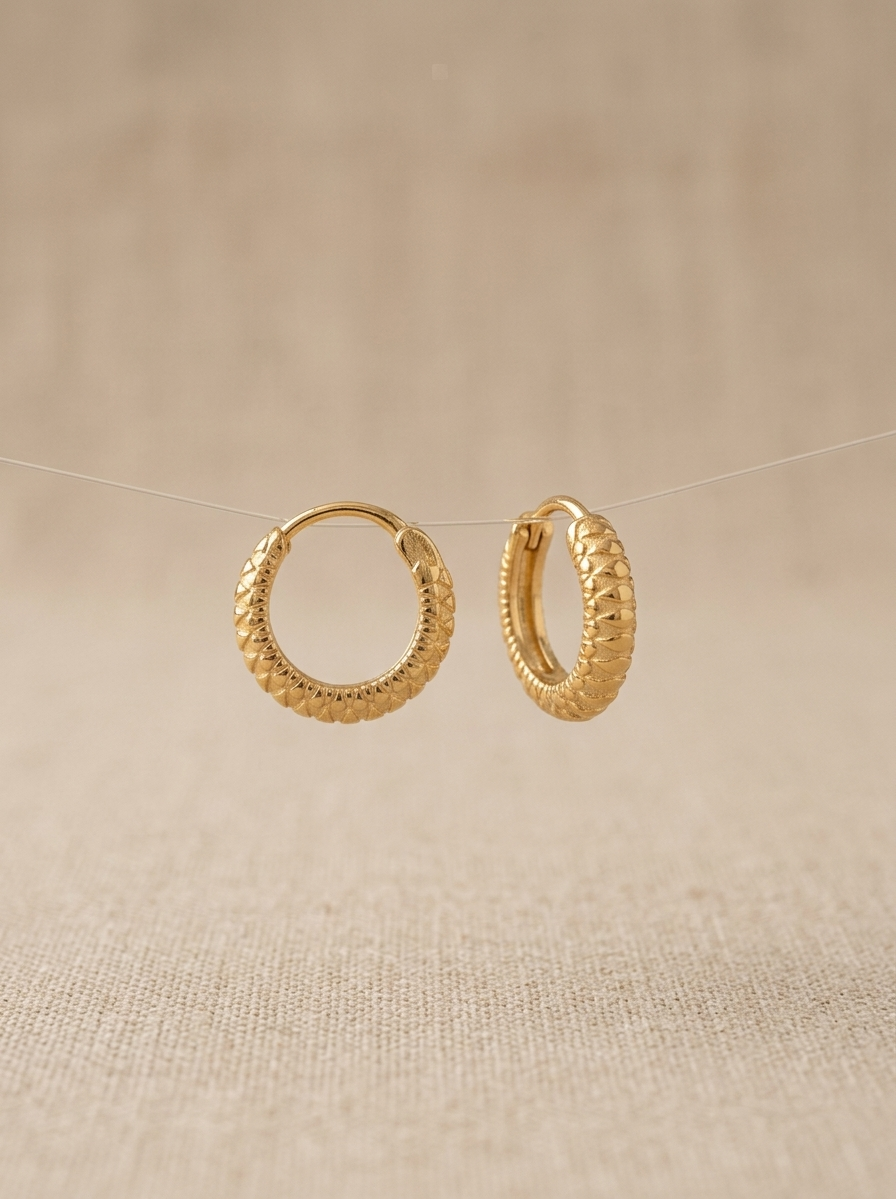 Trendy Hoops- 21 Carat Gold Plated- Hypoallergenic✨
