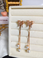 Butterfly Pearl Drop Earing✨