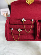 Floral Shine Chain Earings✨