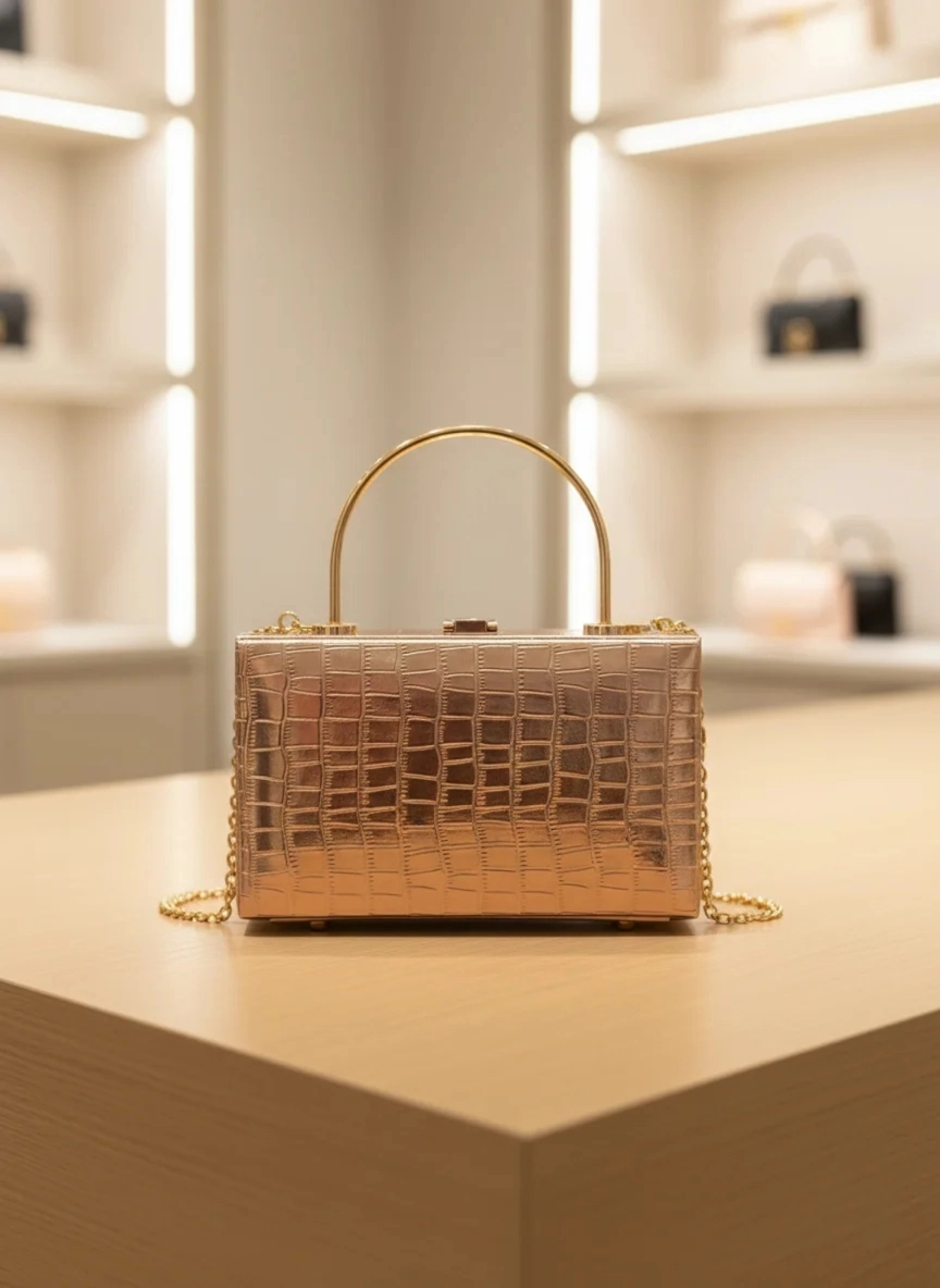 Pebble Clutch-Golden