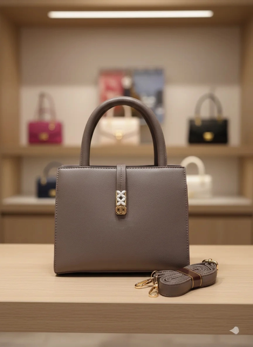 Parisian Grace Top-handle- Grey