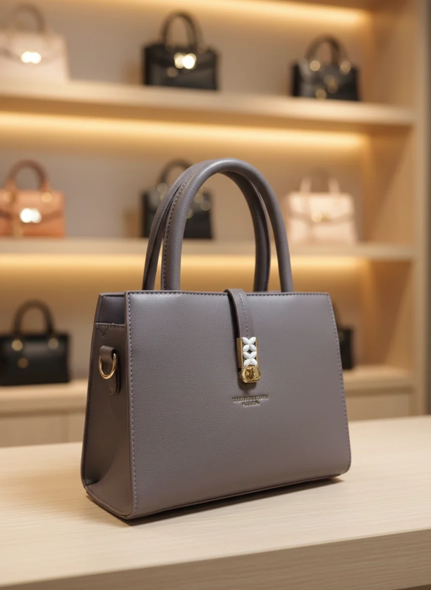 Parisian Grace Top-handle- Grey