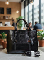 London Night Tote- Black