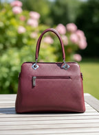 Orchid luxe Handbag- Burgundy