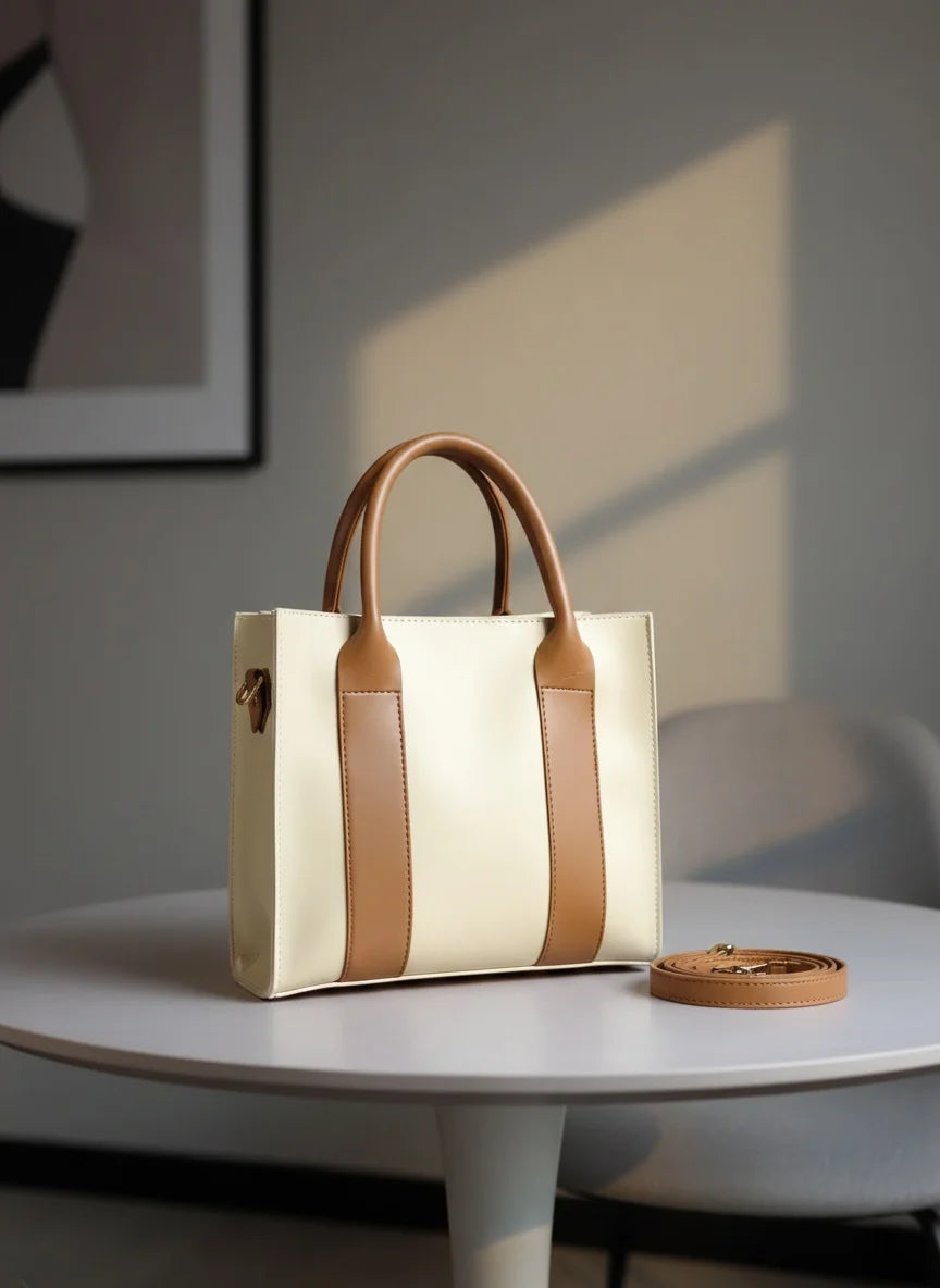 The Elara ToteBag- Beige