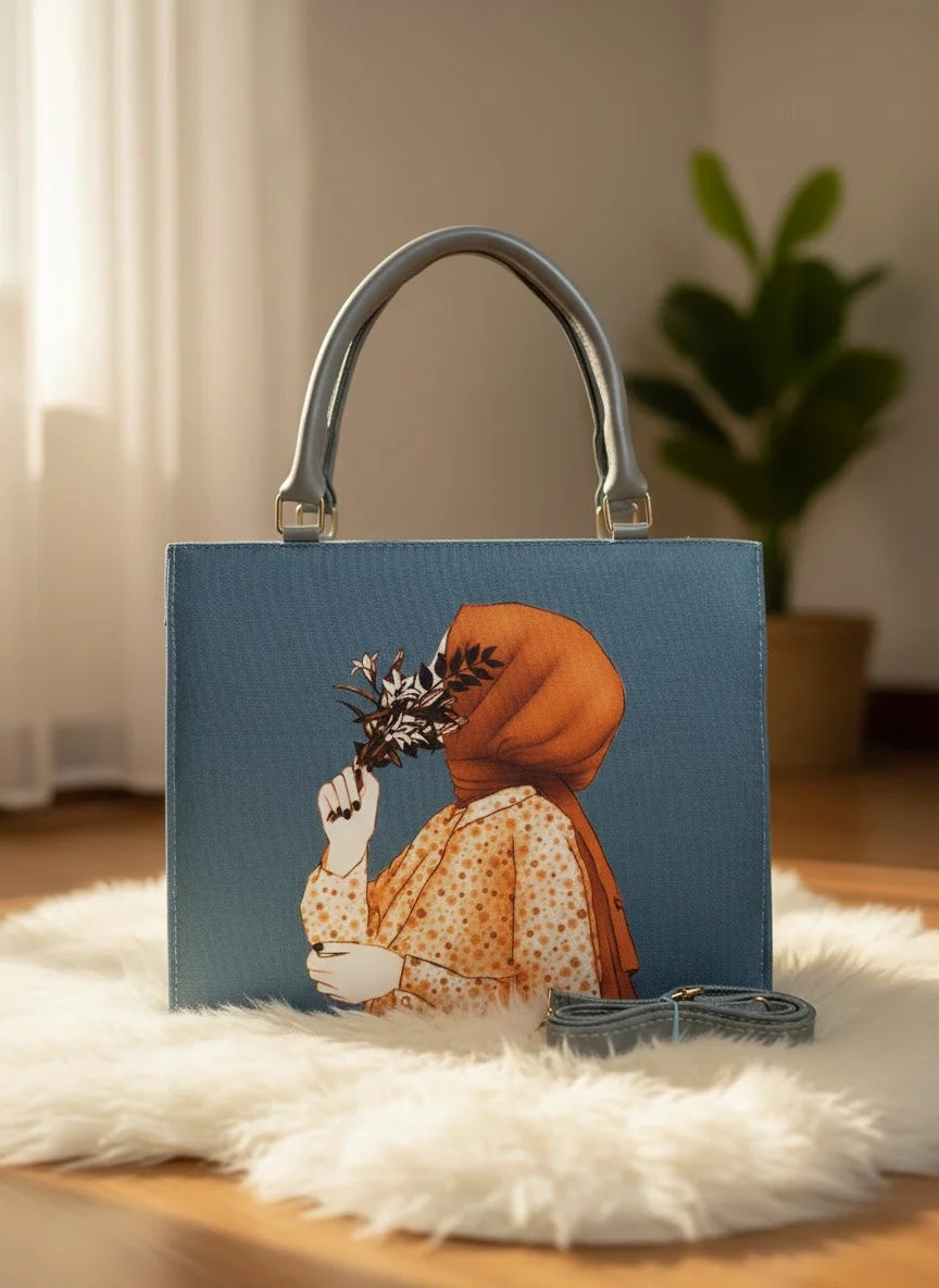 Veil & Bloom Handbag- Grey