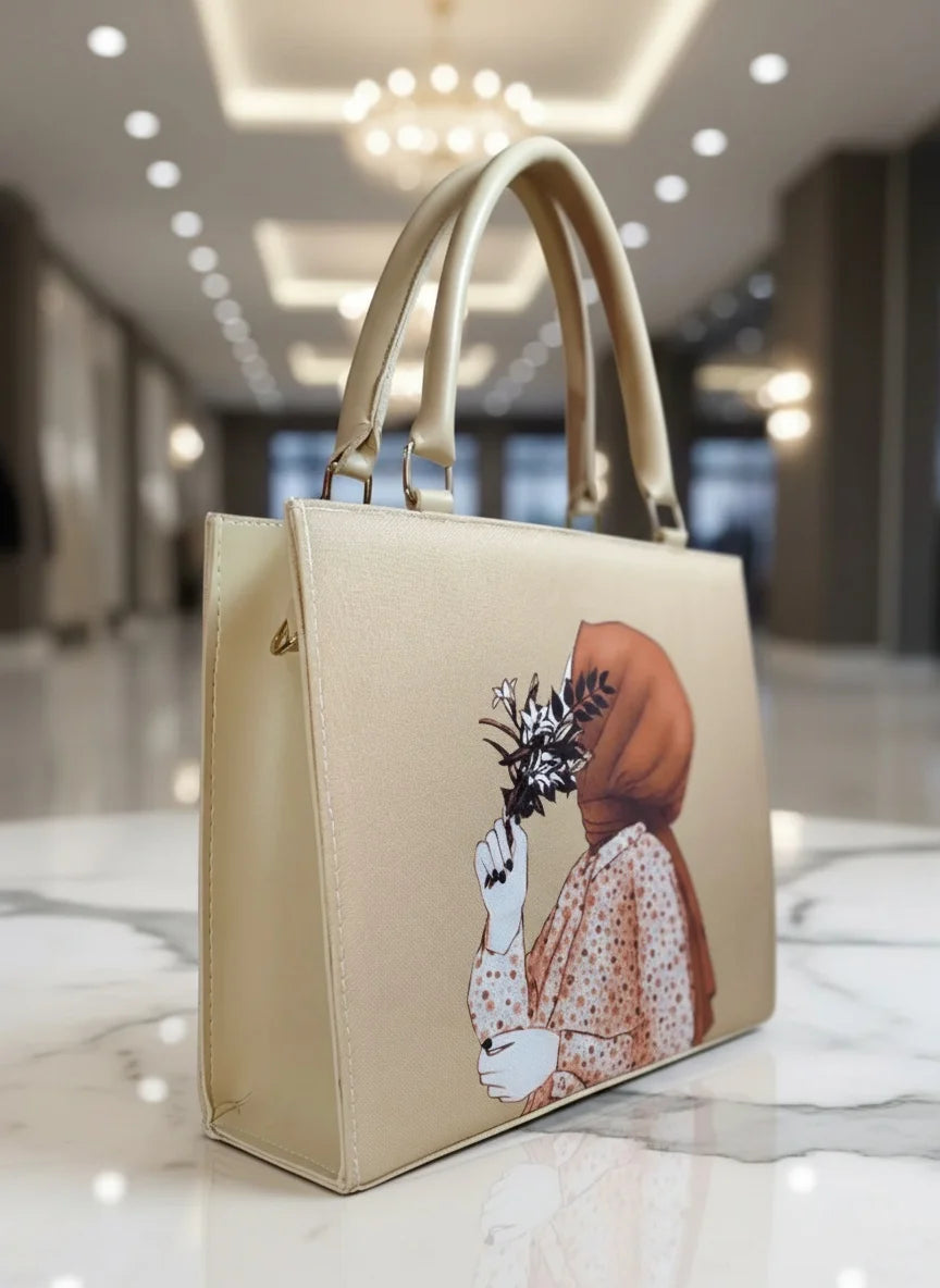Veil & Bloom Handbag- Beige