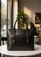 London Night Tote- Black