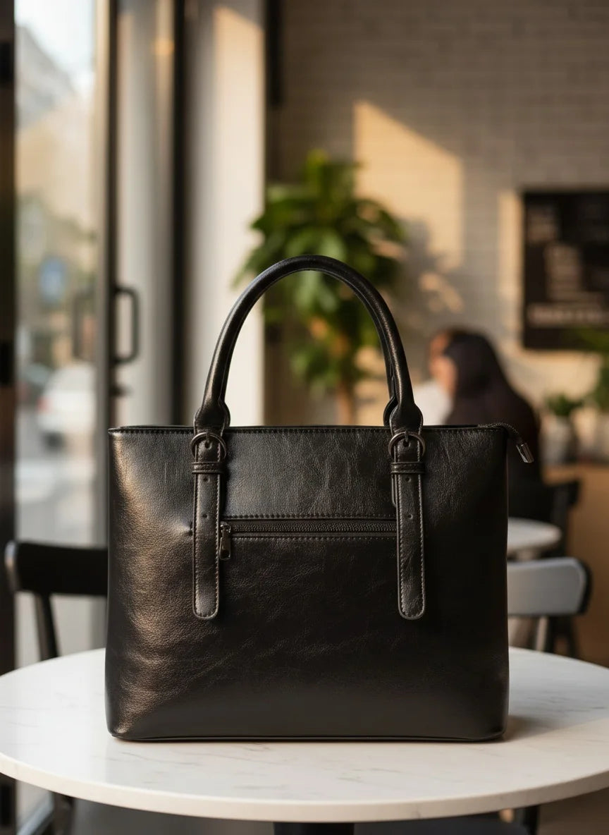 London Night Tote- Black