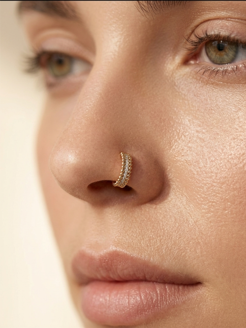 Small Beads Nosering - 7mm size - Hypoallergenic✨