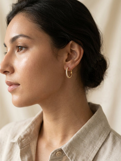 Sparkle Hoops - 21 carat Gold Plated - Hypoallergenic✨