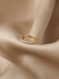 Titanium Front Zircon Nosering - Gold ✨