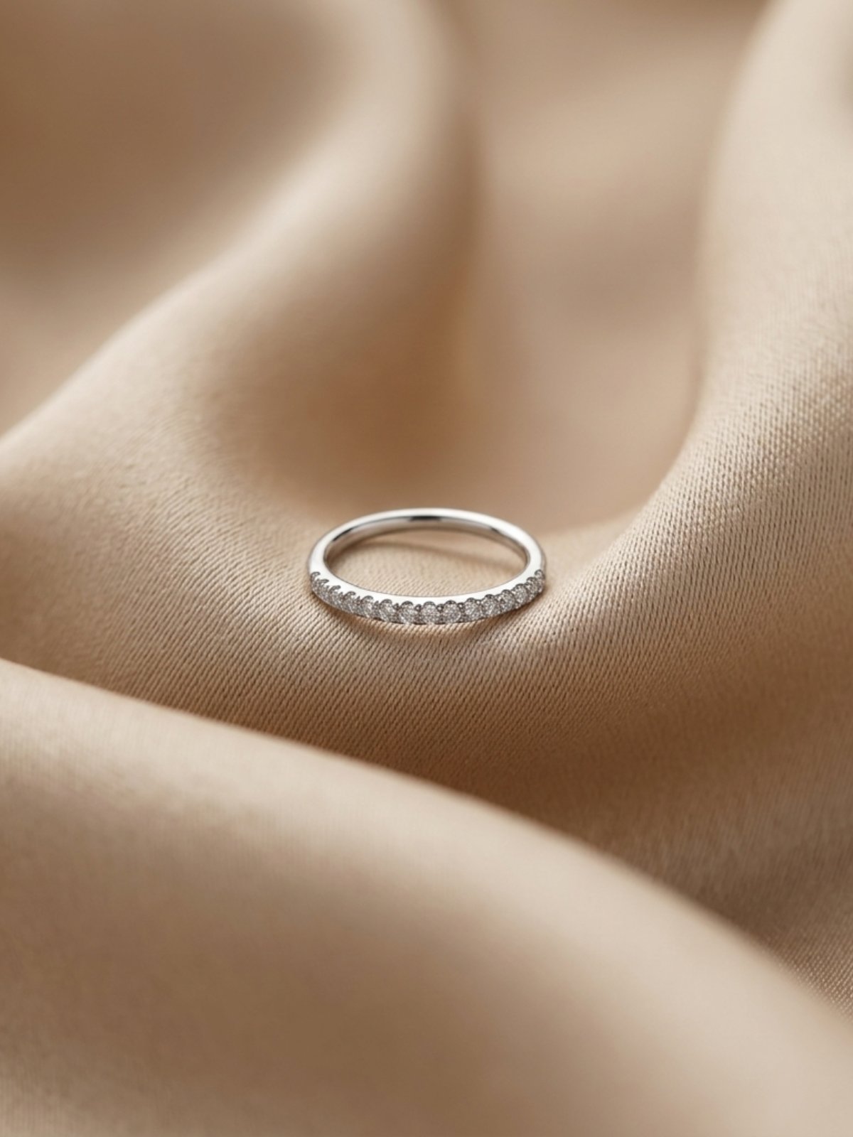 Titanium Front Zircon Nosering - Silver✨