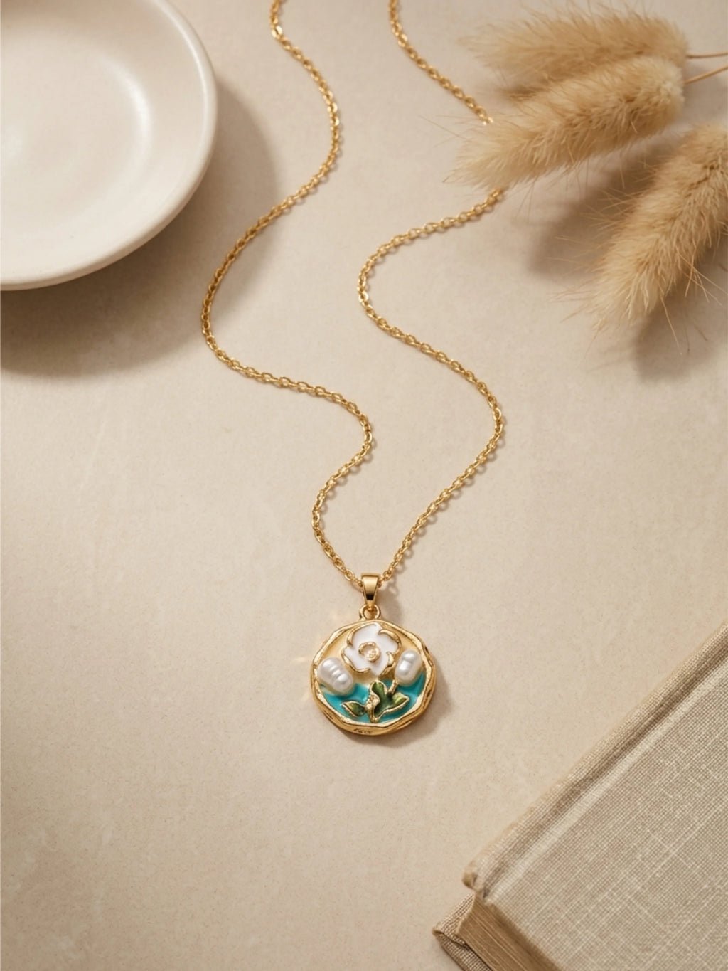 Aqua Bloom Pendant✨