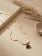 Midnight Teardrop Necklace✨