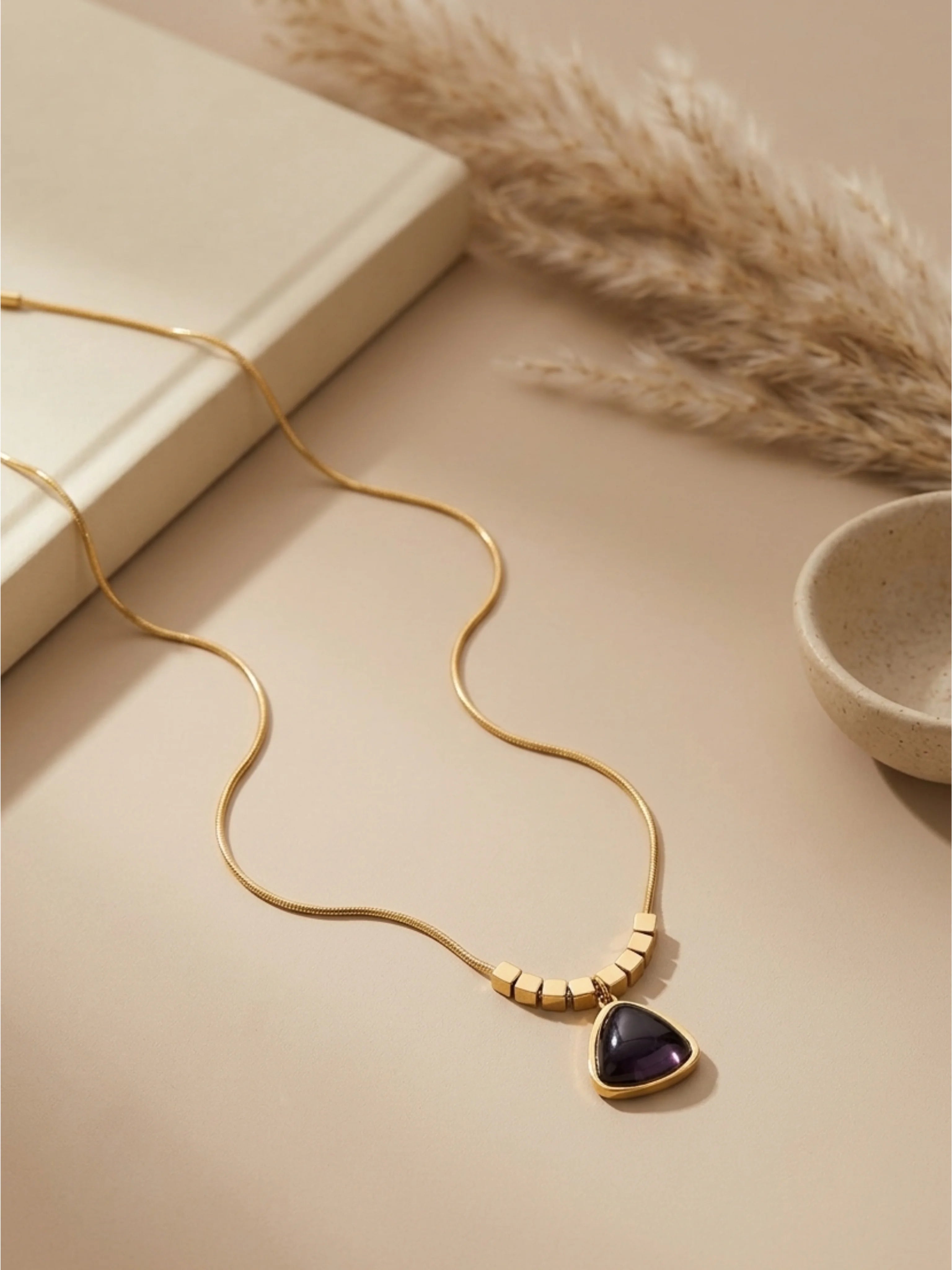 Midnight Teardrop Necklace✨