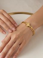Floral Gold Handcuff✨
