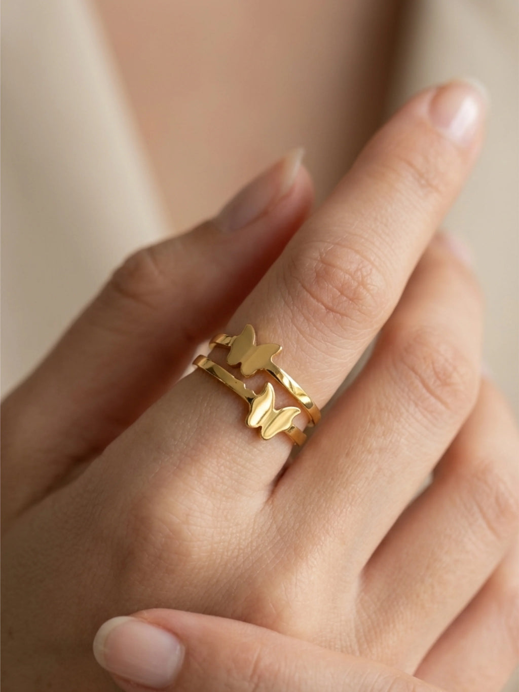 Butterfly Stainless Steel Ring✨