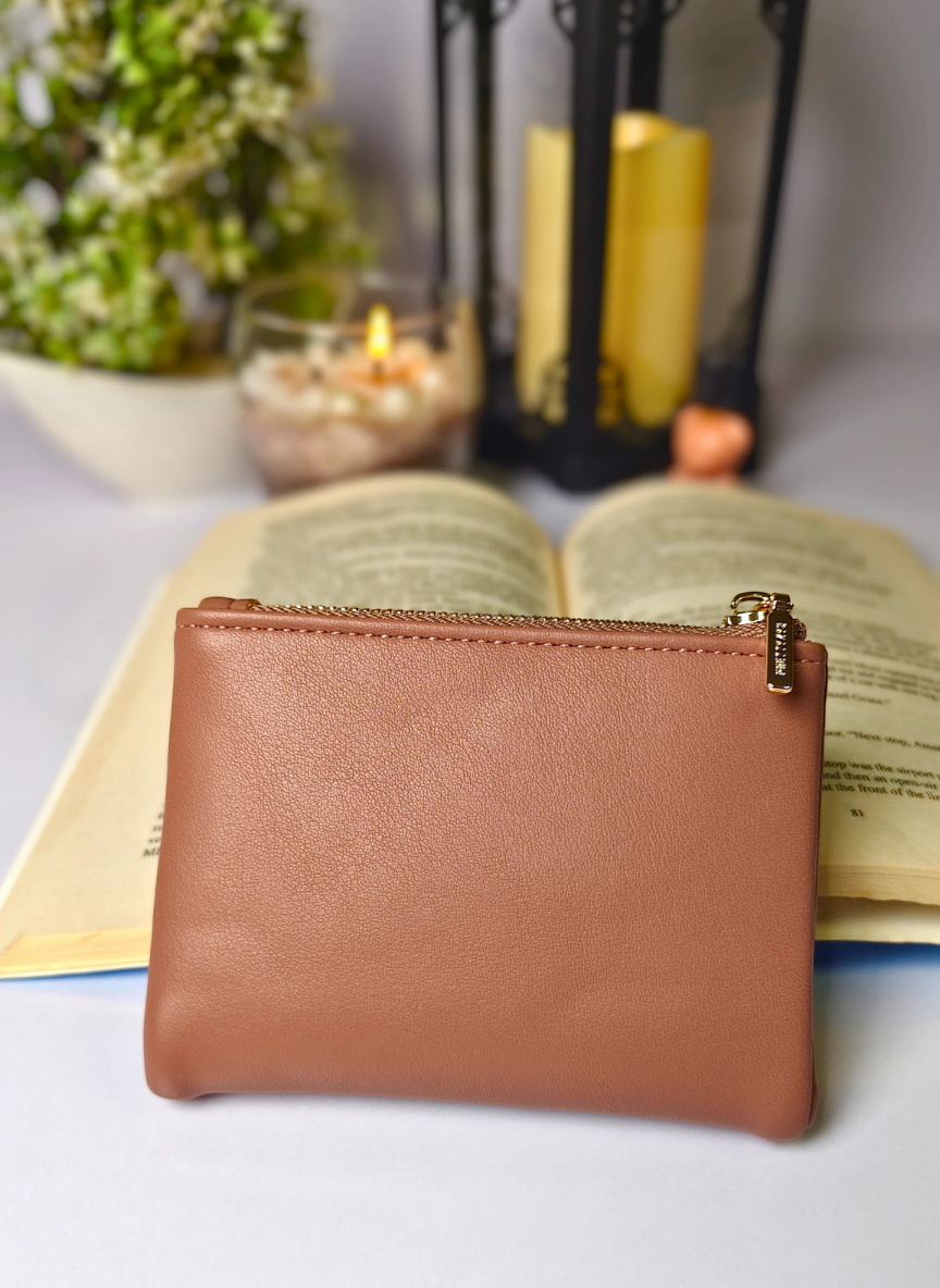 Soft Fern mini wallet - Dust pink