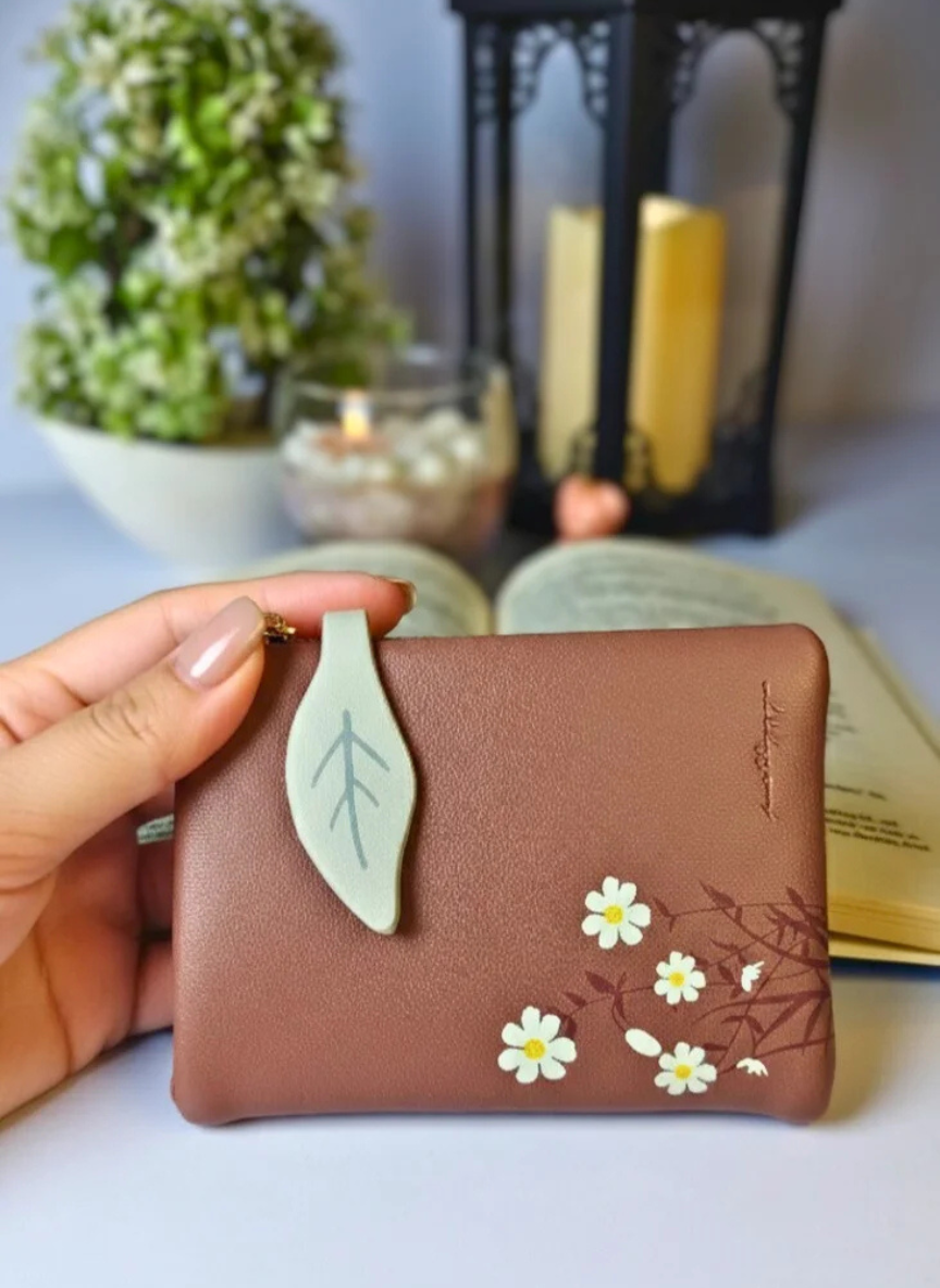 Soft Fern mini wallet - Dust pink
