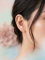 Gold Leaf Studs✨