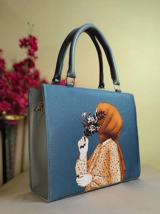 Veil & Bloom Handbag- Grey