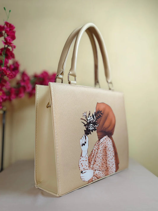 Veil & Bloom Handbag- Beige
