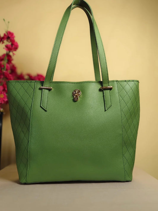 Elegant Tote Bag- Green