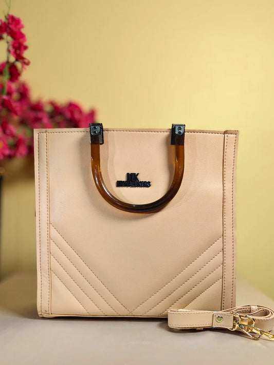 Classic Structured Handbag- Pink