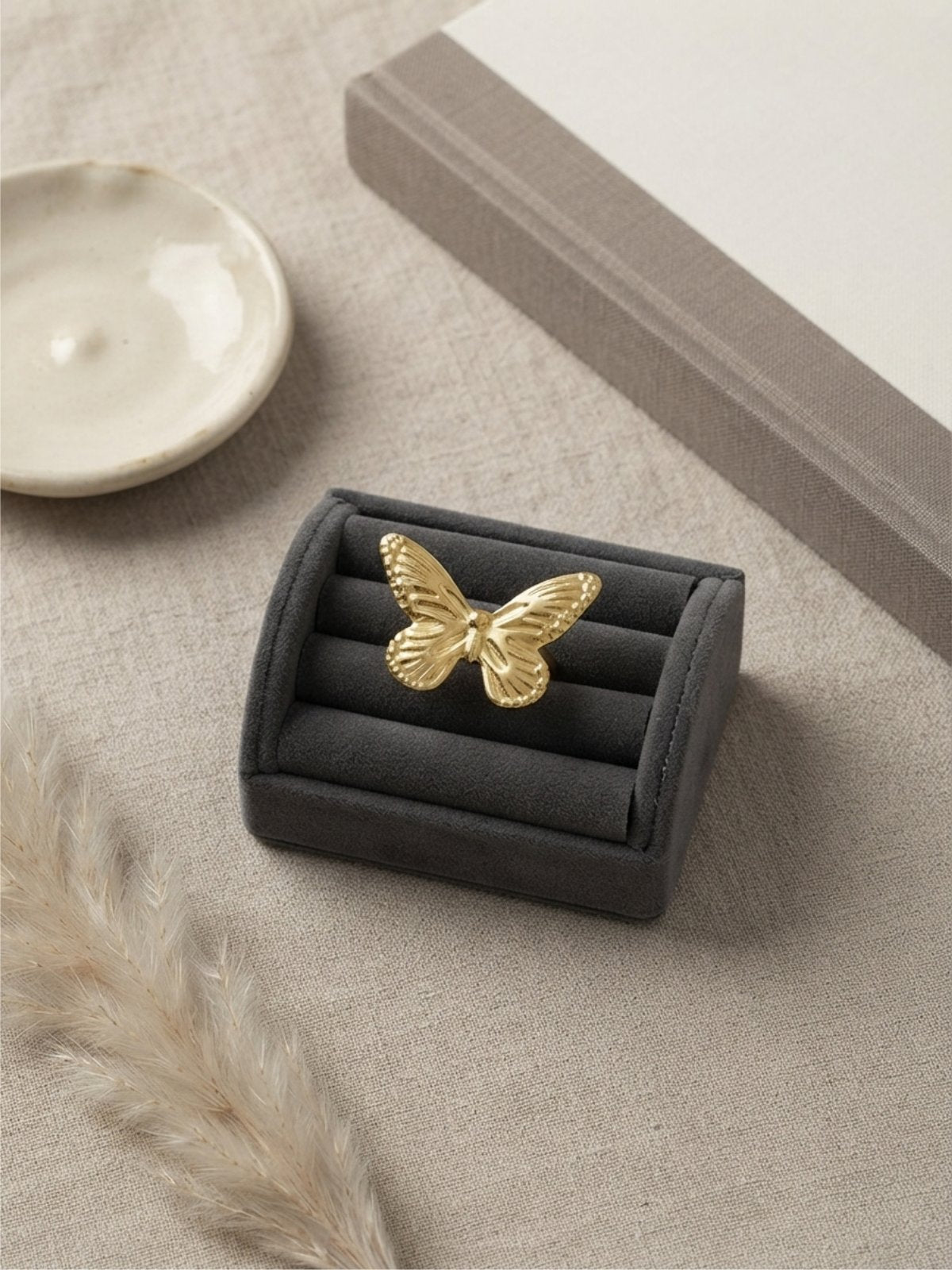 Stainless Steel Butterfly Ring