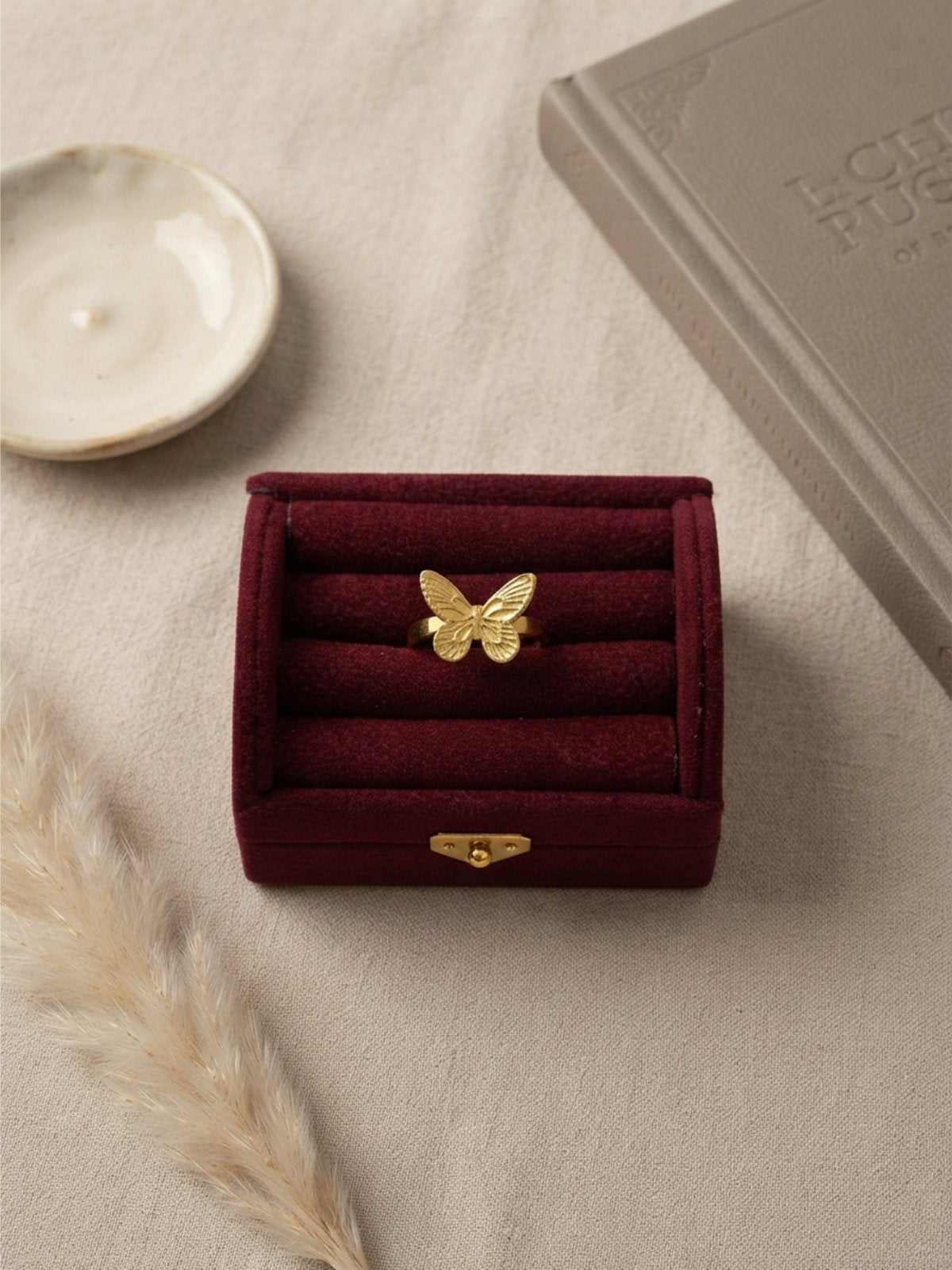 Stainless Steel Mini Butterfly Ring