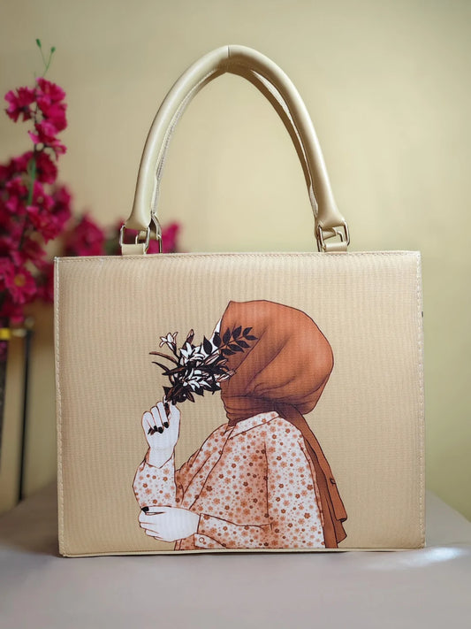 Veil & Bloom Handbag- Beige