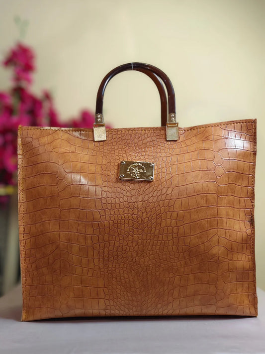 Serenova Handbag- Brown