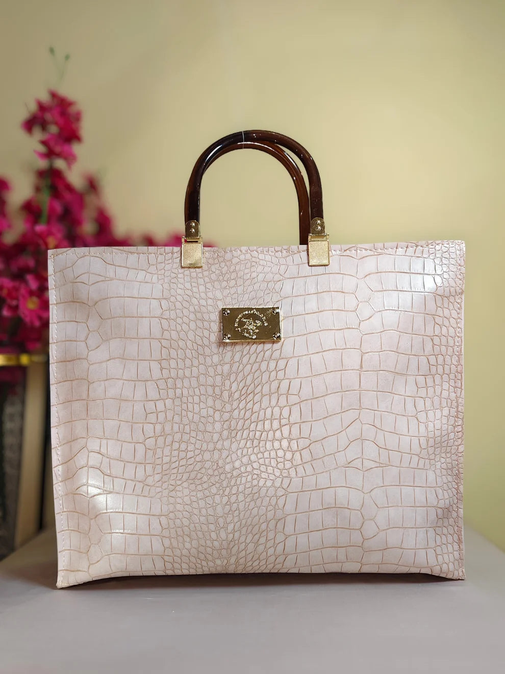 Serenova Handbag-Pink